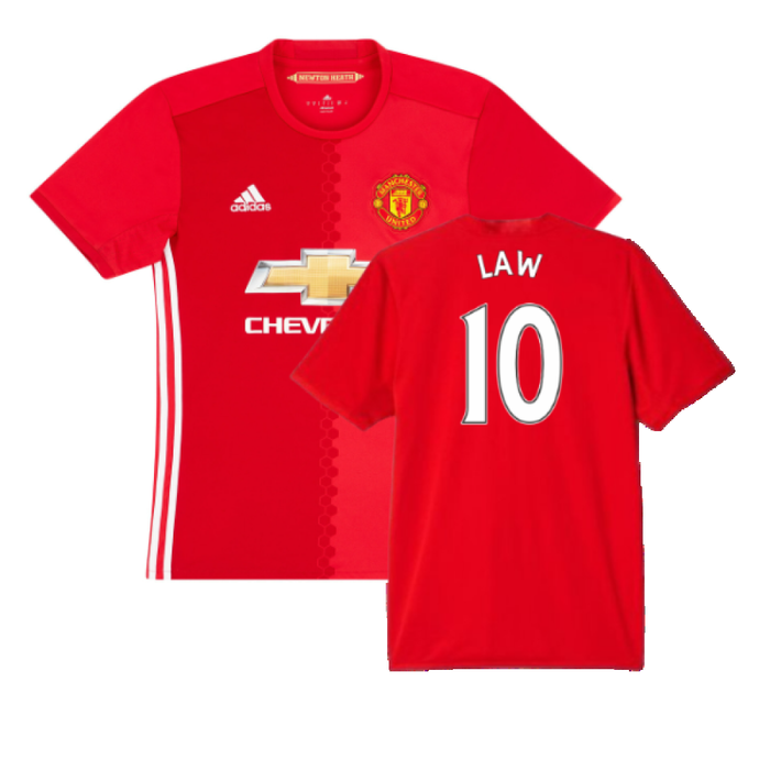 Manchester United 2016-17 Home Shirt (S) (Good) (Law 10)