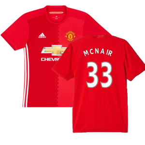 Manchester United 2016-17 Home Shirt (L) (McNair 33) (Good)_0