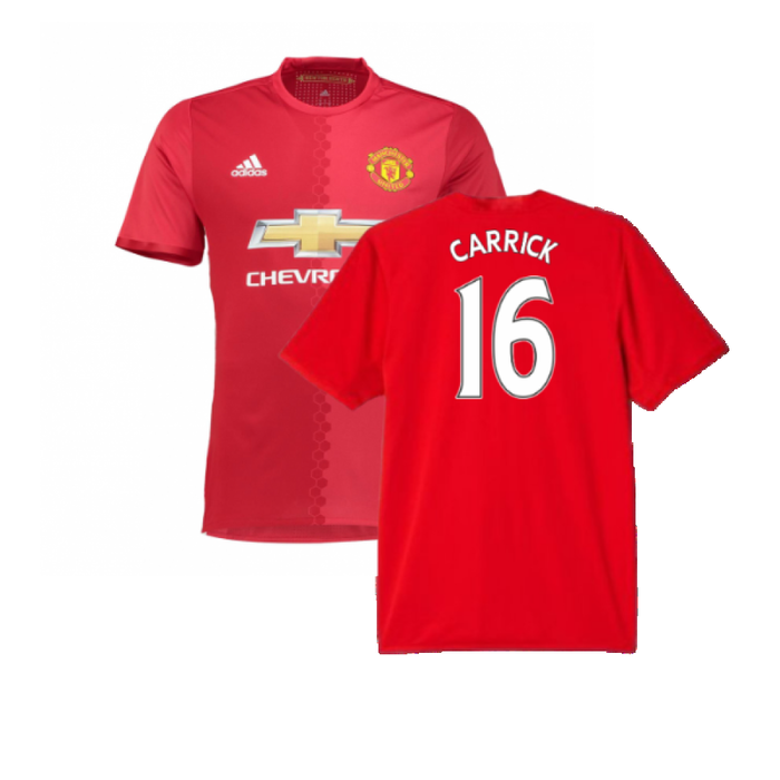 Manchester United 2016-17 Home Shirt (Womens 12) Pogba #6 (Very Good) (Carrick 16)