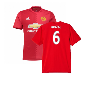 Manchester United 2016-17 Home Shirt (4XL) (Excellent) (Pogba 6)_0