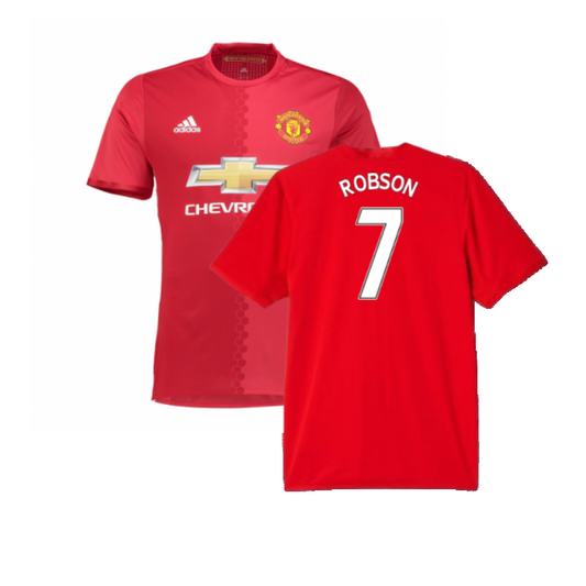 Manchester United 2016-17 Home Shirt (Womens 12) Pogba #6 (Very Good) (Robson 7)_0
