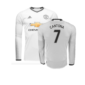 Manchester United 2016-17 Long Sleeve Third Shirt (9-10y) Rashford #19 (Mint) (Cantona 7)_0