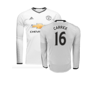 Manchester United 2016-17 Long Sleeve Third Shirt (9-10y) Rashford #19 (Mint) (Carrick 16)_0