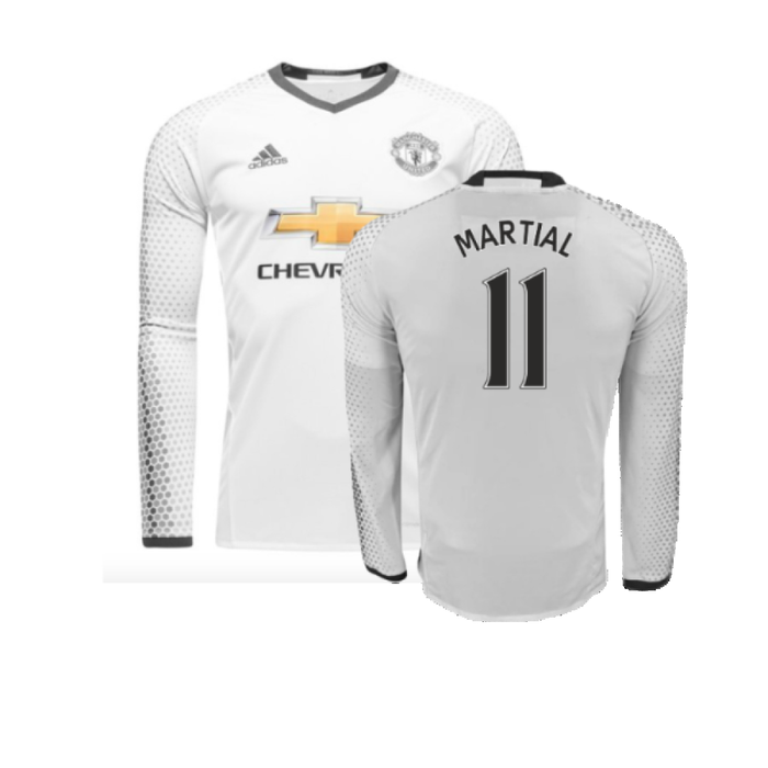 Manchester United 2016-17 Long Sleeve Third Shirt (9-10y) Rashford #19 (Mint) (Martial 11)