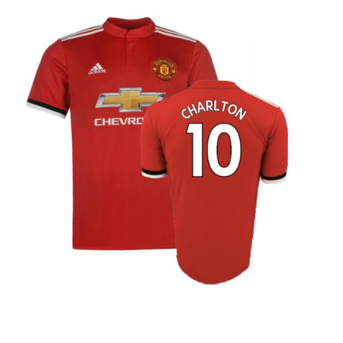 Manchester United 2017-18 Home Shirt (XLB) (Very Good) (Charlton 10)