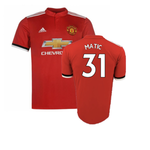 Manchester United 2017-18 Home Shirt (XLB) (Very Good) (Matic 31)_0