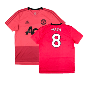 Manchester United 2018-19 Adidas Training Shirt (M) (Good) (Mata 8)_0