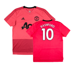 Manchester United 2018-19 Adidas Training Shirt (M) (Good) (Rashford 10)_0