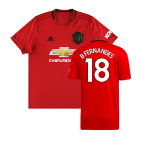 Manchester United 2019-20 Home Shirt (S) (Excellent) (B Fernandes 18)_0