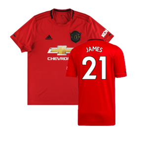 Manchester United 2019-20 Home Shirt (XL) (Very Good) (James 21)_0