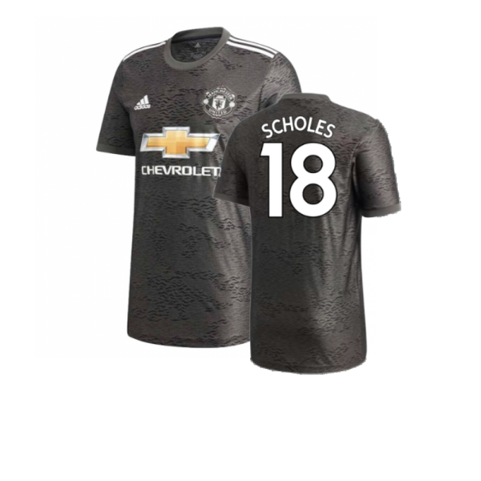 Manchester United 2020-21 Away Shirt (7-8y) (Mint) (SCHOLES 18)