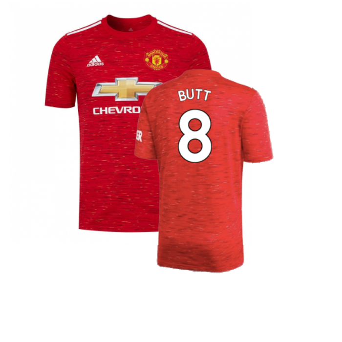 Manchester United 2020-21 Home Shirt (Mint) (BUTT 8)