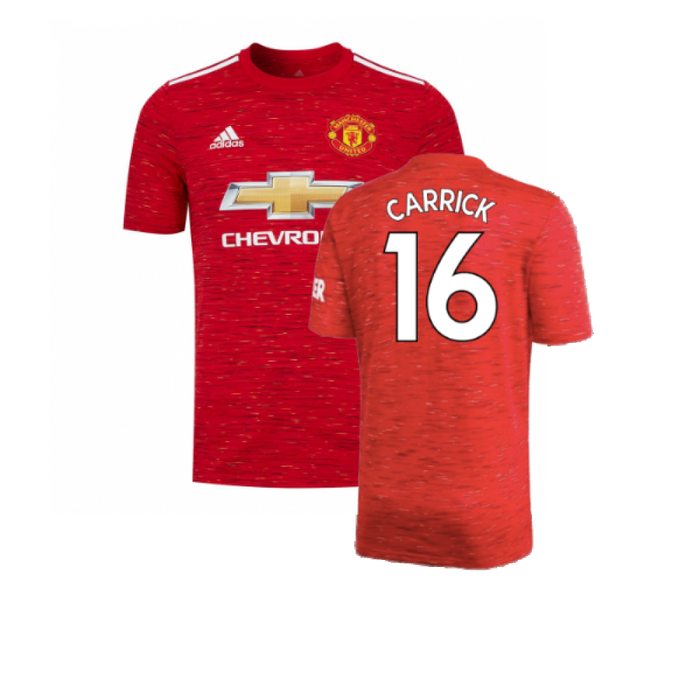 Manchester United 2020-21 Home Shirt (L) (Excellent) (CARRICK 16)