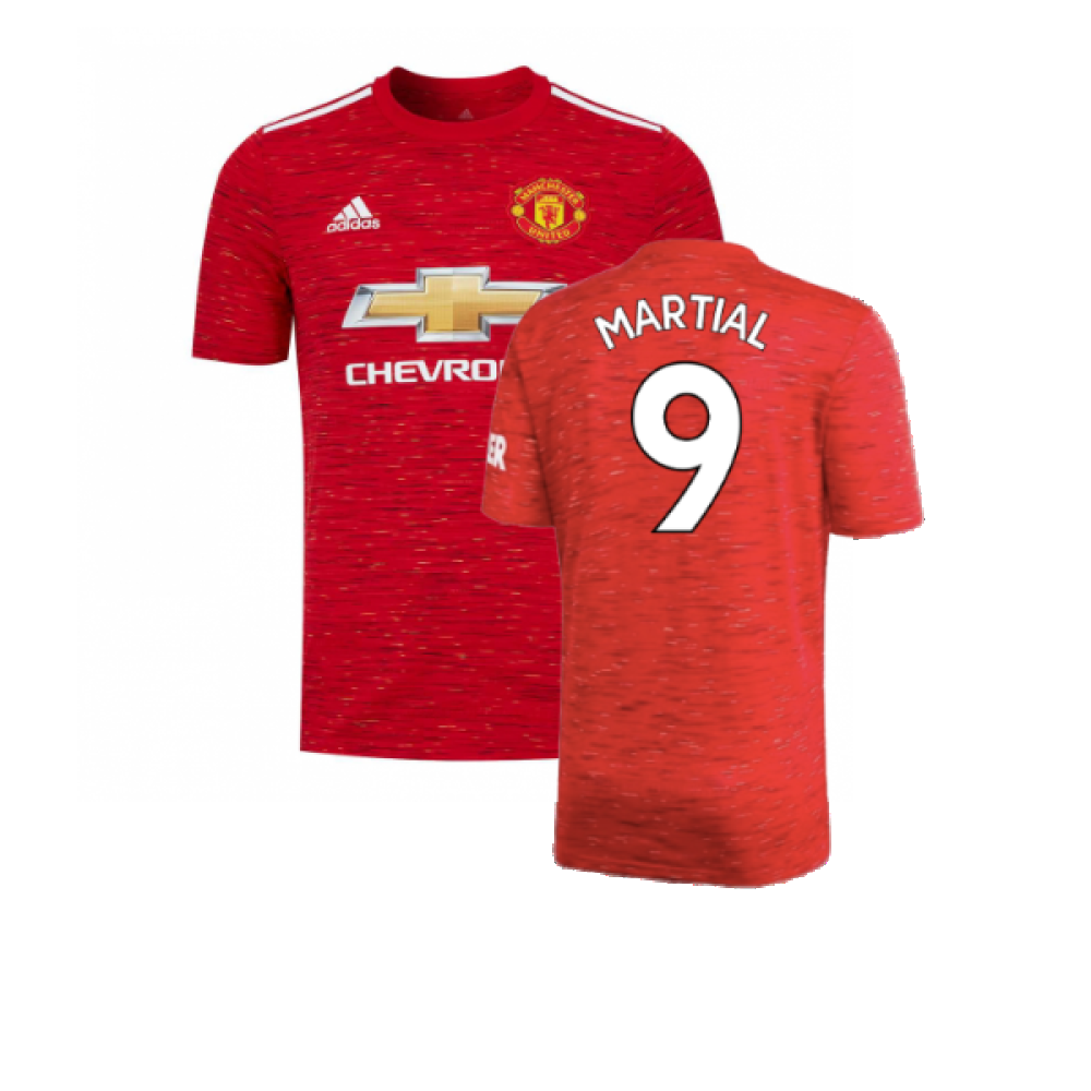 Manchester United 2020-21 Home Shirt (L) (Excellent) (MARTIAL 9)_0