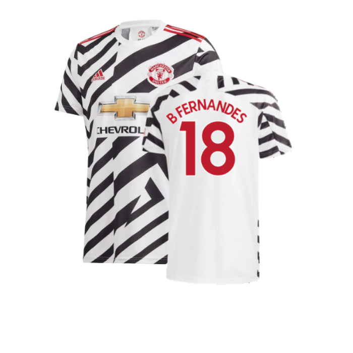 Manchester United 2020-21 Third Shirt (XL) (Good) (B FERNANDES 18)