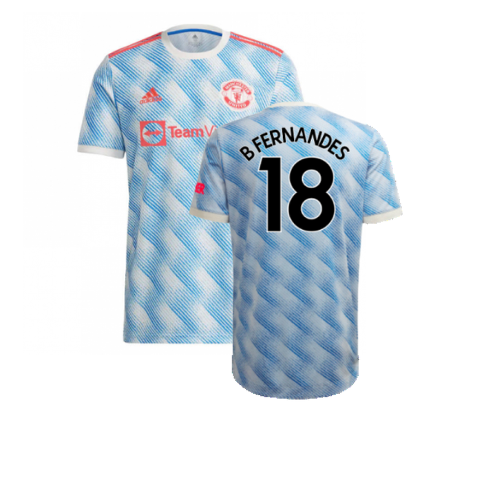 Manchester United 2021-22 Away Shirt (L) (Excellent) (B FERNANDES 18)