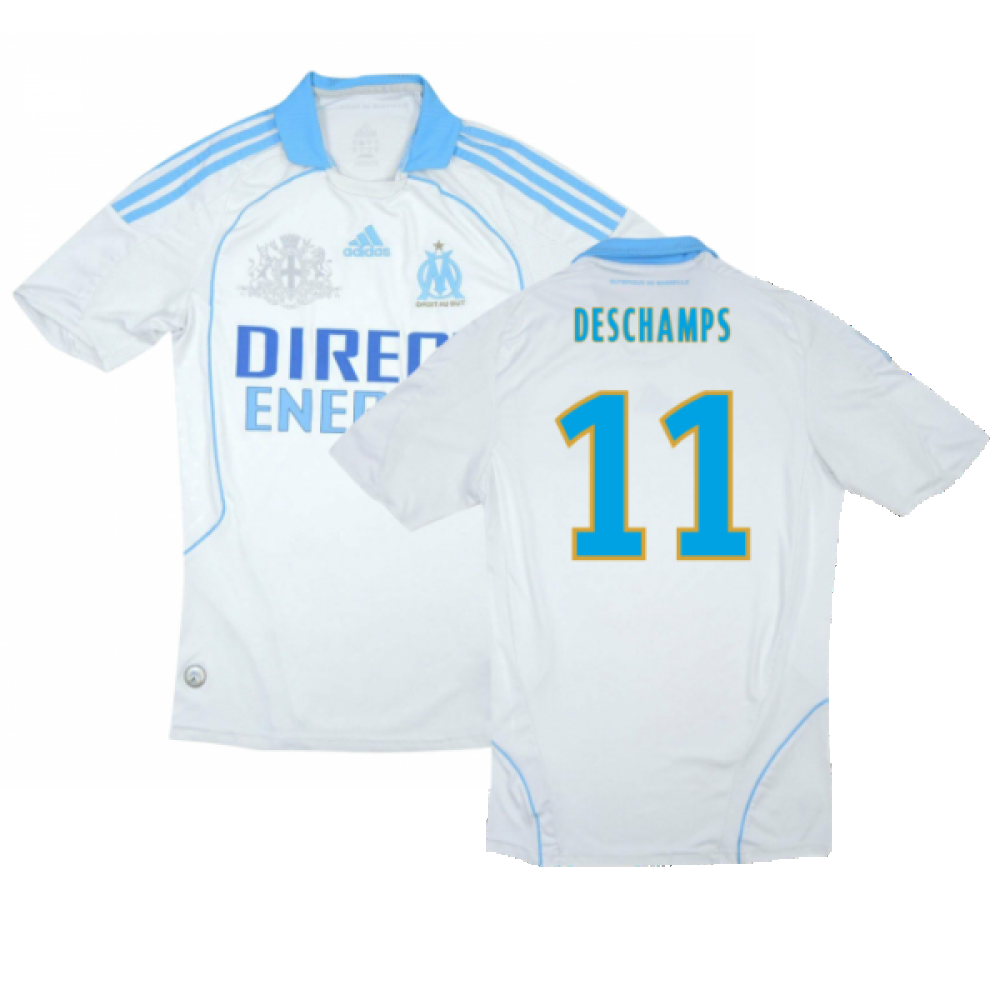 Marseille 2008-09 Home Shirt (S) (Excellent) (DESCHAMPS 11)_0