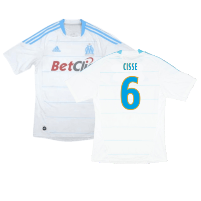 Marseille 2010-11 Home Shirt (S) (Very Good) (Cisse 6)