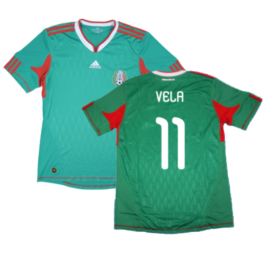 Mexico 2010-11 Home Shirt (2XL) (Very Good) (Vela 11)_0