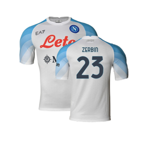 Napoli 2022-2023 Away Player Issue Shirt (XL) (Very Good) (Zerbin 23)_0