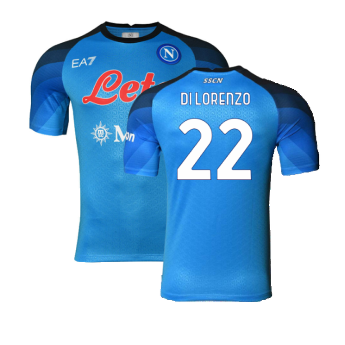 Napoli 2022-23 Player Issue Home Shirt (XL) (Excellent) (Di Lorenzo 22)