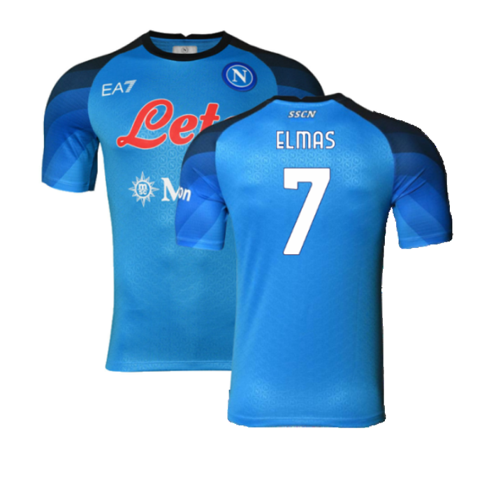 Napoli 2022-23 Player Issue Home Shirt (M) (Excellent) (Elmas 7)