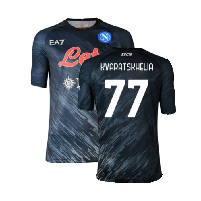 Napoli 2022-23 Third Shirt (L) (Good) (Kvaratskhelia 77)