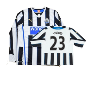 Newcastle United 2013/14 Home L/S Shirt (S) (Very Good) (Ameobi 23)_0