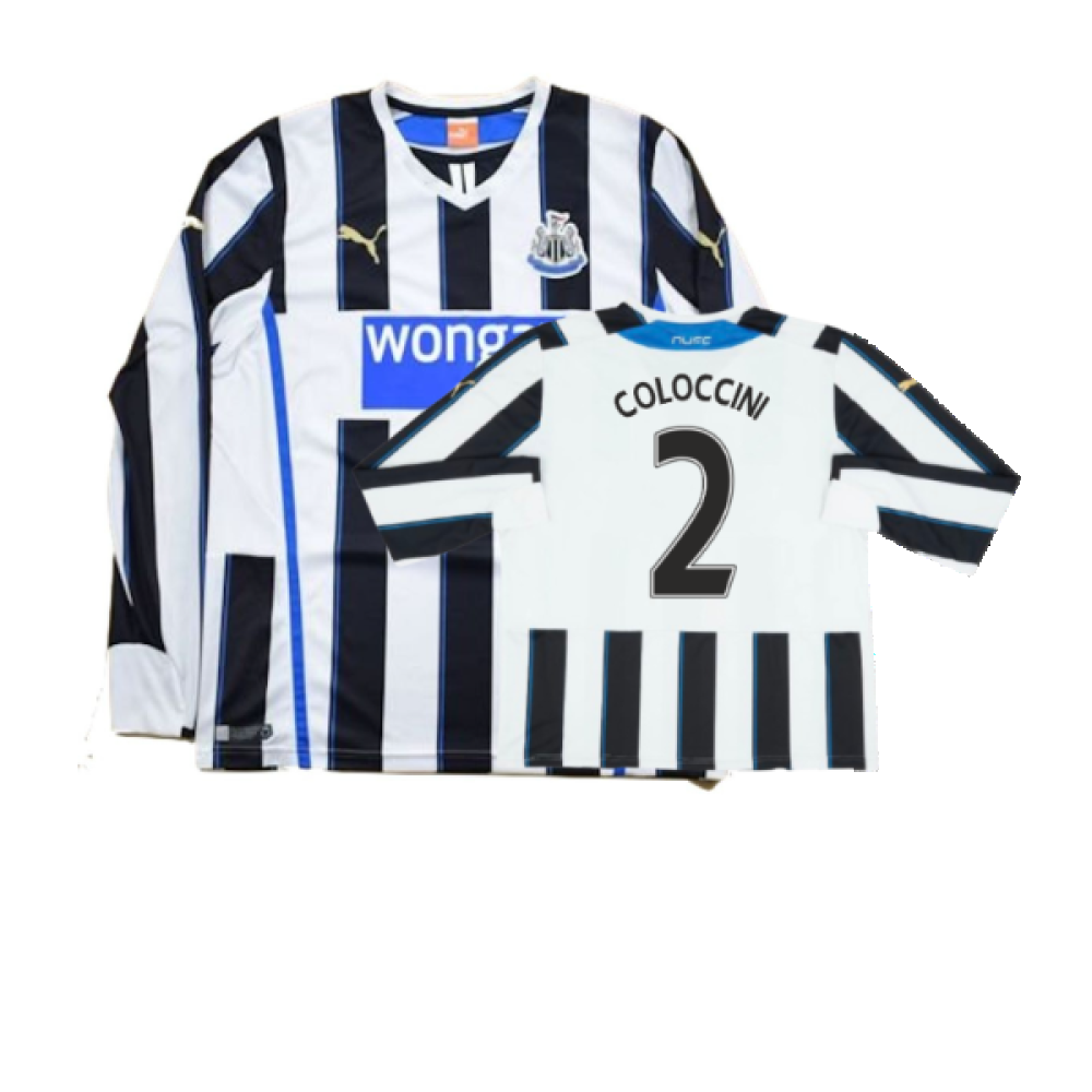 Newcastle United 2013/14 Home L/S Shirt (S) (Very Good) (Coloccini 2)_0