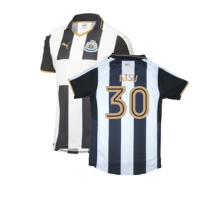 Newcastle United 2016-17 Sponsorless Home Shirt (M) (Excellent) (Atsu 30)_0