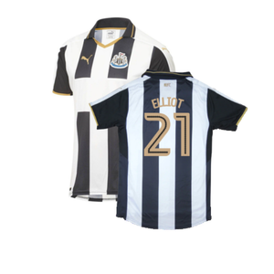 Newcastle United 2016-17 Sponsorless Home Shirt (M) (Excellent) (Elliot 21)_0