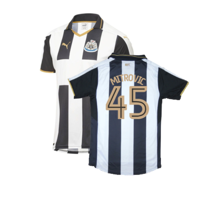 Newcastle United 2016-17 Sponsorless Home Shirt (M) (Excellent) (Mitrovic 45)