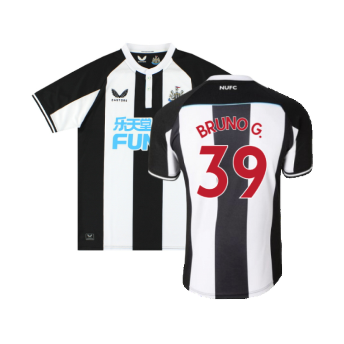 Newcastle United 2021-22 Home Shirt (M) (Very Good) (BRUNO G. 39)