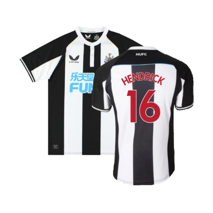 Newcastle United 2021-22 Home Shirt (M) (Mint) (HENDRICK 16)