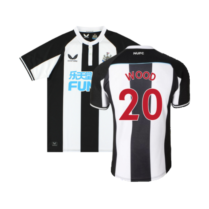 Newcastle United 2021-22 Home Shirt (M) (Mint) (WOOD 20)