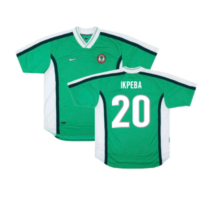 Nigeria 1998-1999 Home Shirt (Excellent) (Ikpeba 20)