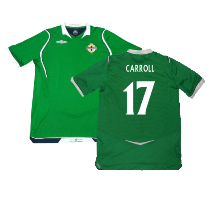 Northern Ireland 2008-09 Home Shirt (L) (Very Good) (Carroll 17)