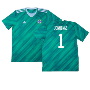 Northern Ireland 2020-2021 Home Shirt (L) (Mint) (JENNINGS 1)_0