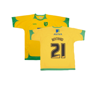 Norwich 2008-2010 Home Shirt (Good) (Bertrand 21)_0