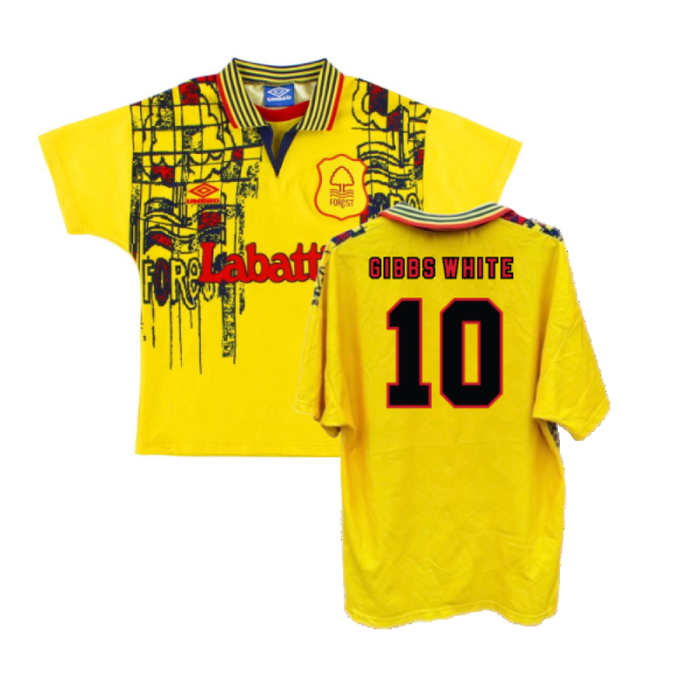 Nottingham Forest 1995-97 Away Shirt (XXL) (Excellent) (GIBBS WHITE 10)