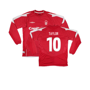 Nottingham Forest 2004-05 Long Sleeve Home Shirt (S) (Excellent) (Taylor 10)_0