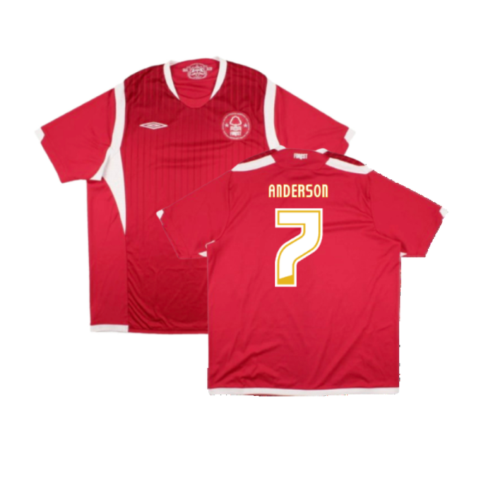 Nottingham Forest 2009-10 Home Shirt (XL) (Good) (ANDERSON 7)