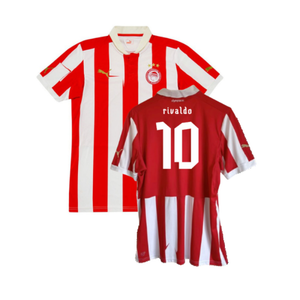 Olympiacos 2012-13 Home Shirt (Excellent) (Rivaldo 10)_0