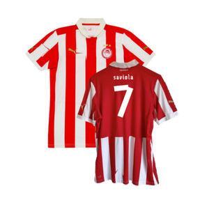 Olympiacos 2012-13 Home Shirt (Excellent) (Saviola 7)_0