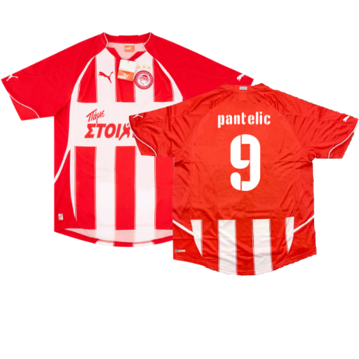 Olympiakos 2010-11 Home Shirt (M) (Good) (Pantelic 9)