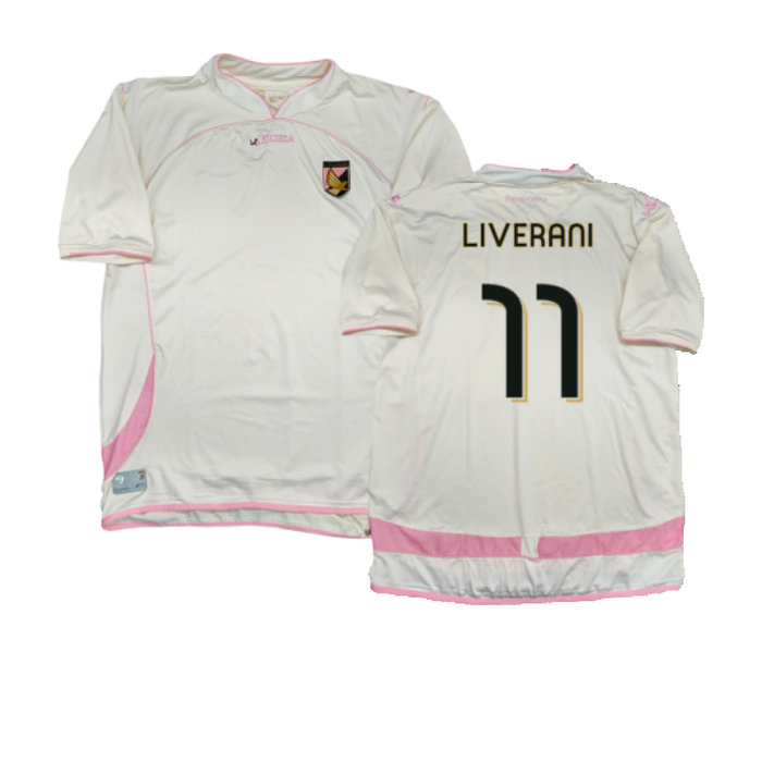 Palermo 2010-11 Away Shirt (Sponsorless) (L) (Liverani 11) (Excellent)