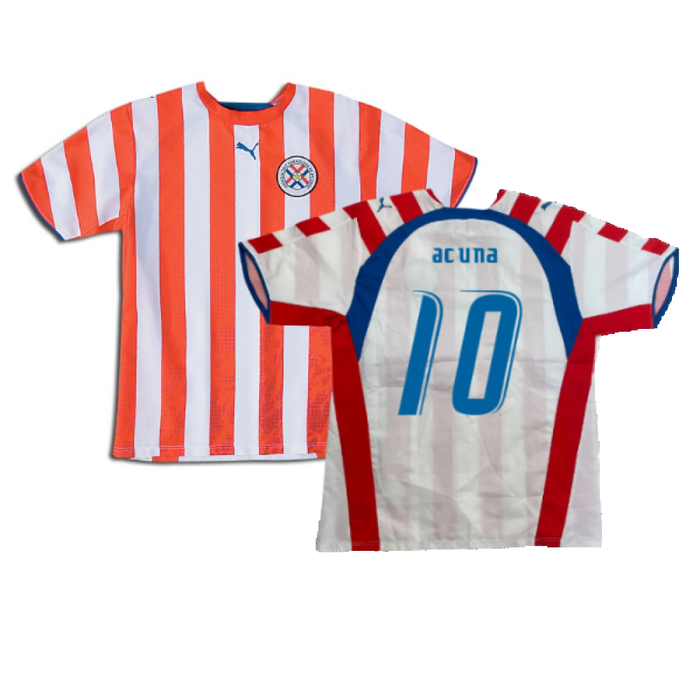 Paraguay 2006-07 Home Shirt (L) (Excellent) (ACUNA 10)