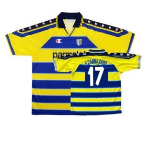 Parma 1999-2000 Home Shirt (S) (Good) (F.Cannavaro 17)_0