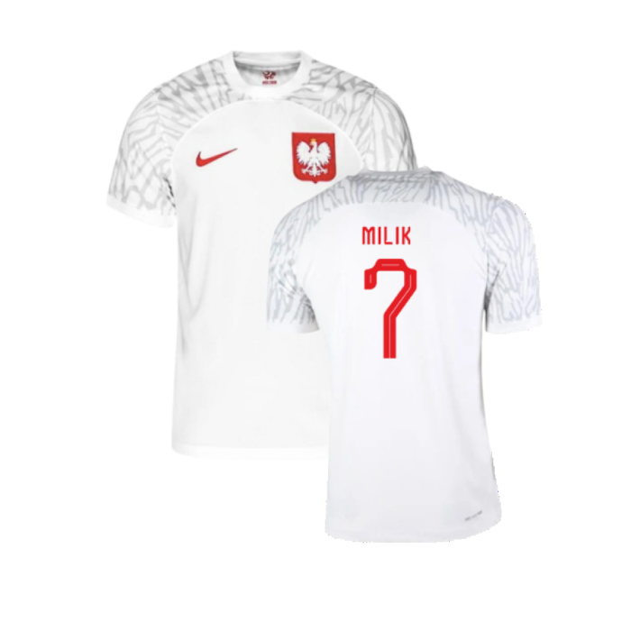 Poland 2022-23 Home Shirt (XLB (7-8y)) (Excellent) (Milik 7)