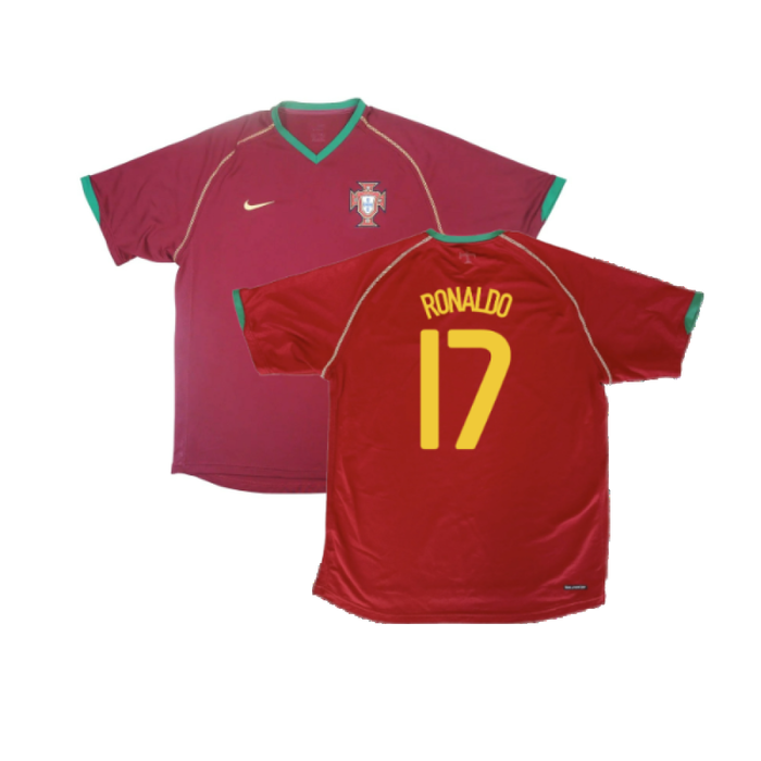 Portugal 2006-08 Home Shirt (XL) (Excellent) (RONALDO 17)